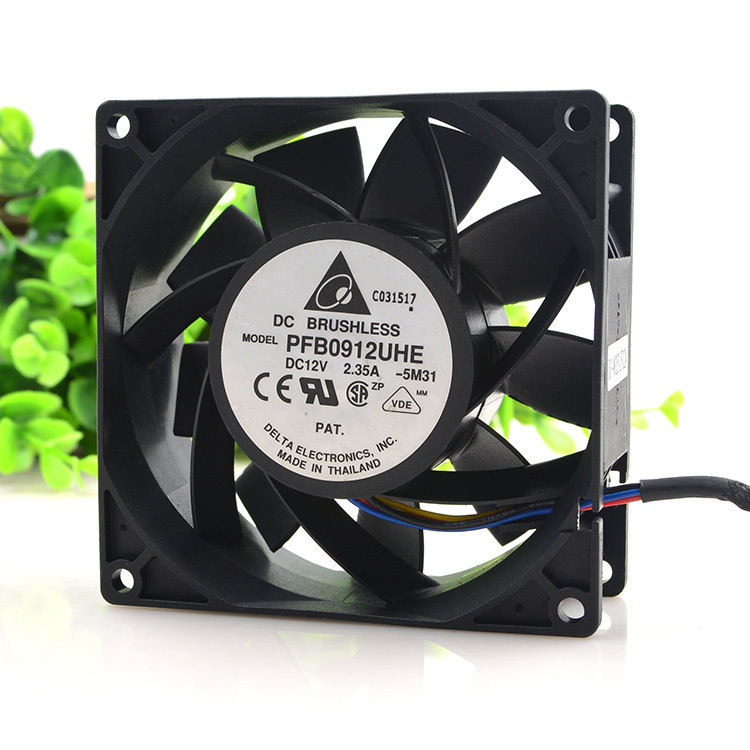 Original DELTA PFB0912UHE Cooling Fan 12V 2.35A 23.5W 4wires PFB0912UHE Fans